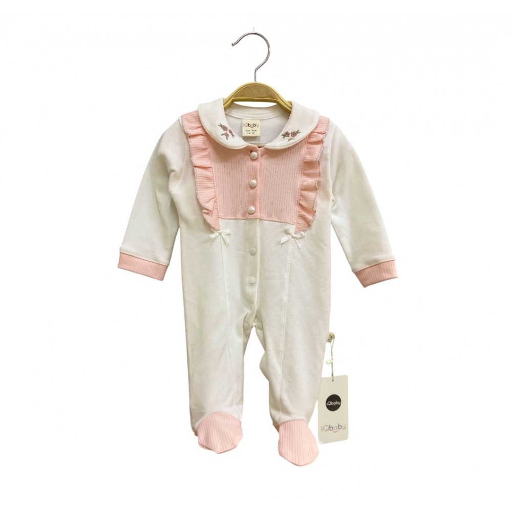 IQ Baby 1114  Penye Tulum Fırfırlı Somon
