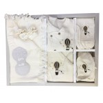 Müslin 10 Parça Zıbın Seti Su Ekru