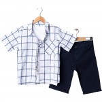 Tinymen 25364 3lü Gömlekli Şortlu Takım 10-13 Yaş