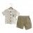 Baby Hi Şortlu Gömlek Takım Bej