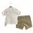 Baby Hi Şortlu Gömlek Takım Bej