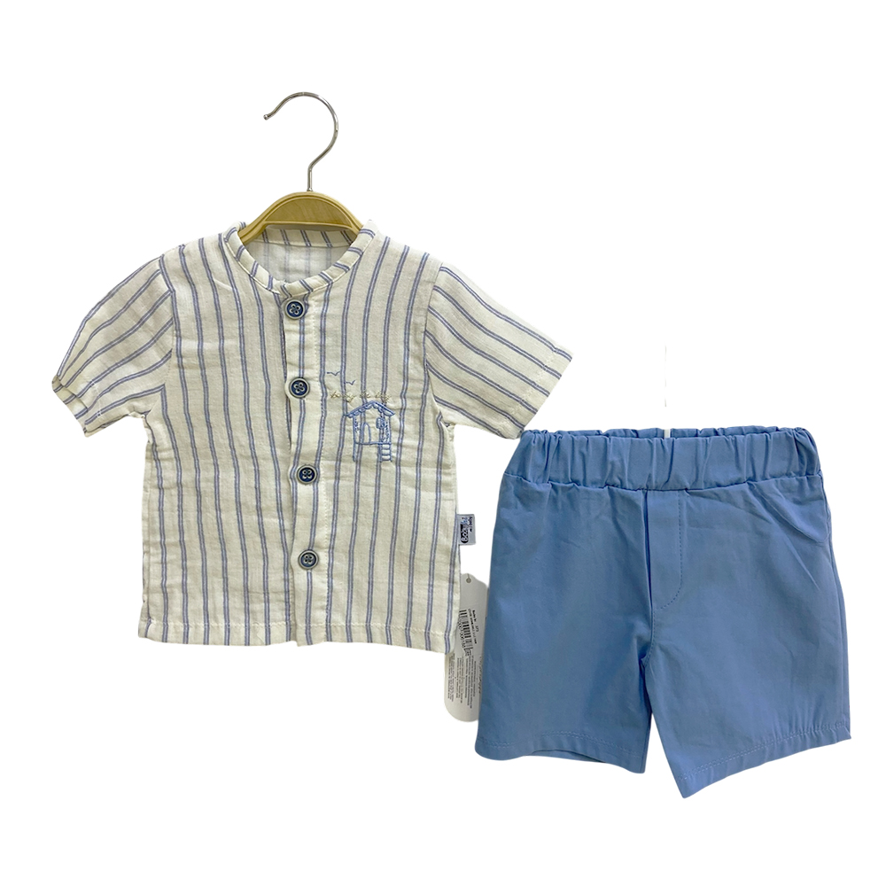 Baby Hi 272 Şortlu Gömlek Takım Lacivert