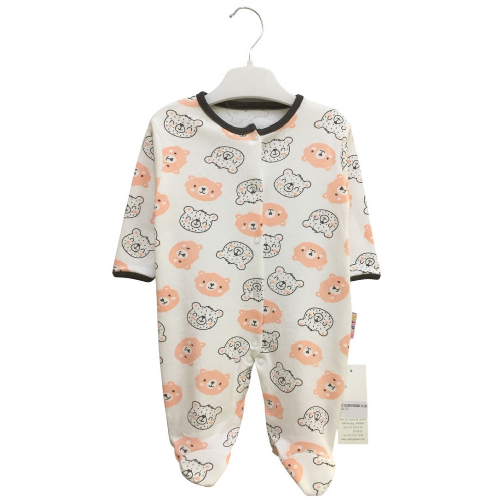 Penye Bebek Tulum Ayı Kafa Somon