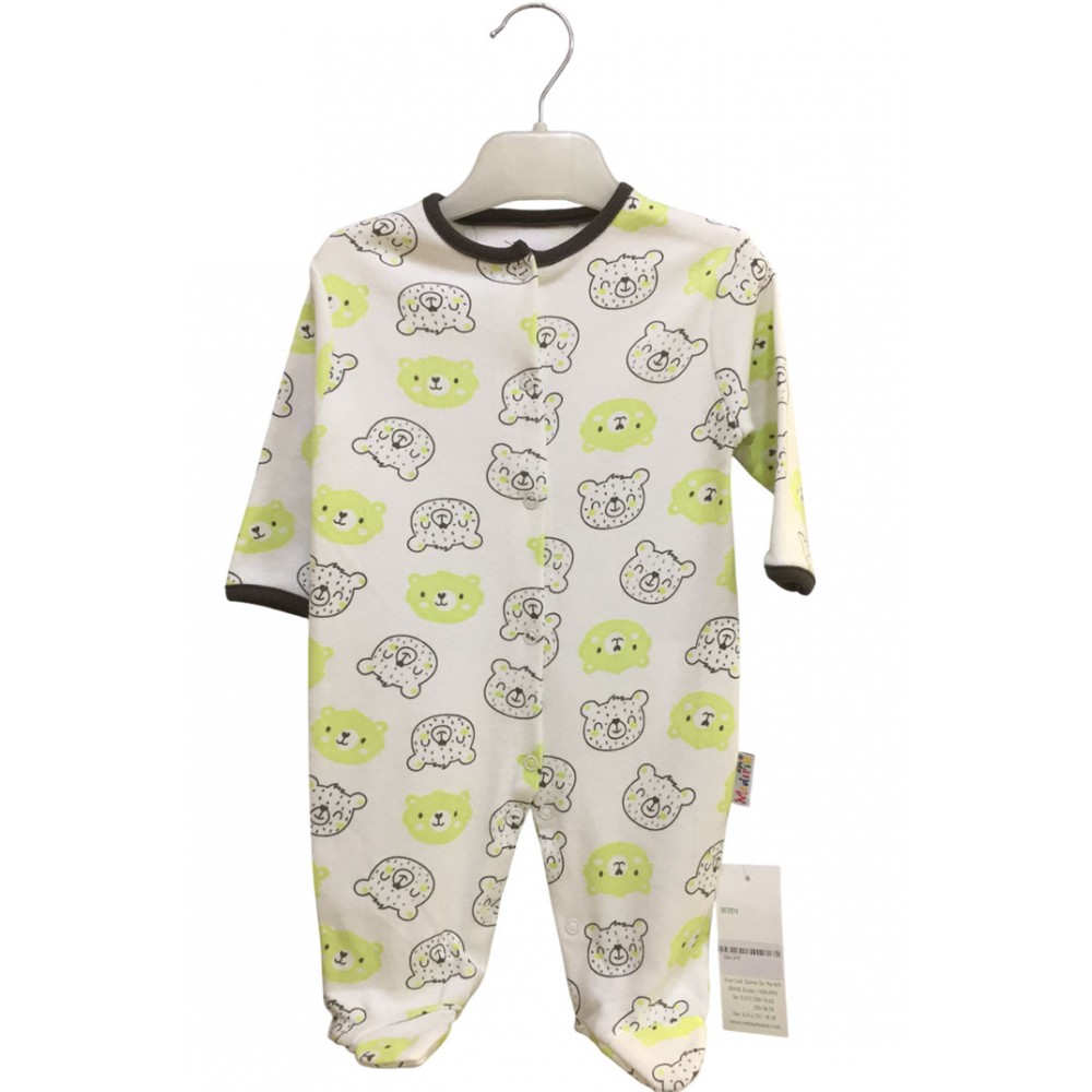 Penye Bebek Tulum Ayı Kafa Yeşil