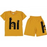 Penye Şort Takım Sarı Hi