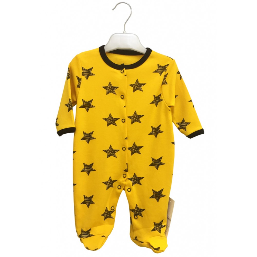 Penye Bebek Tulum Yıldız Sarı