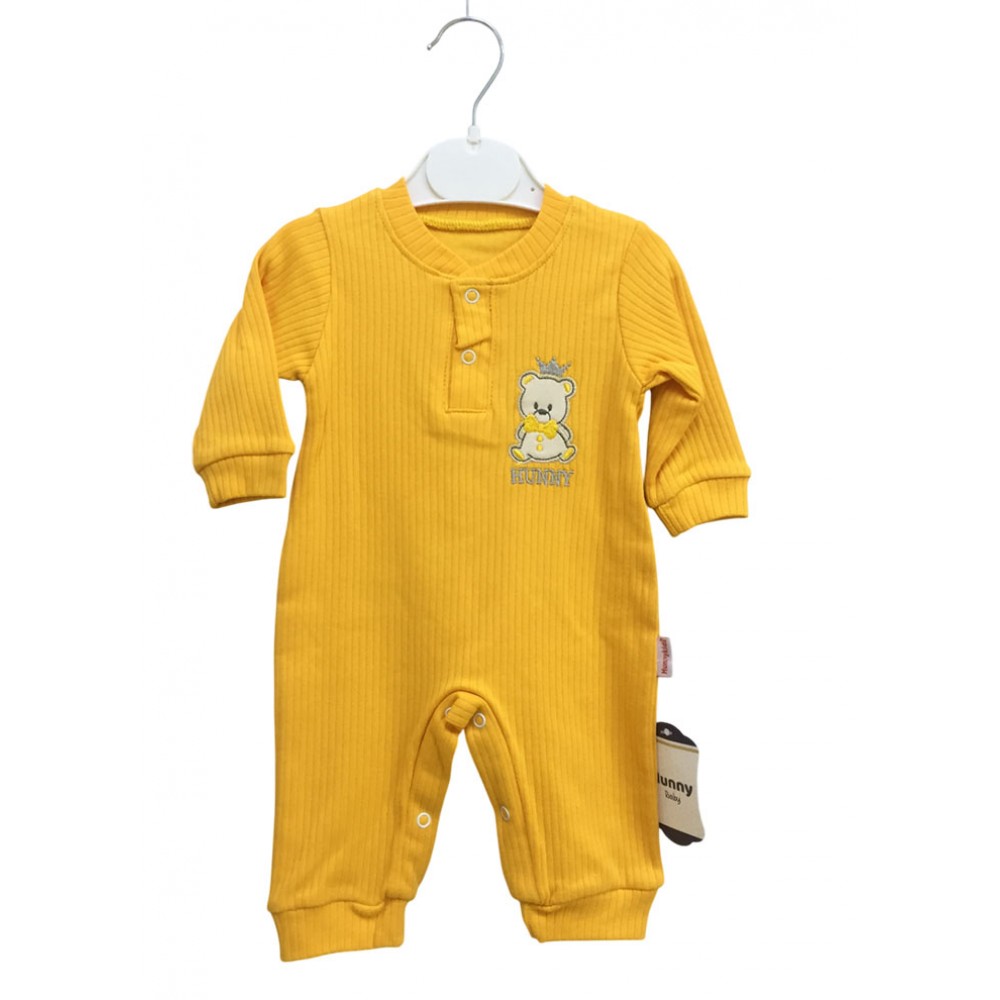 Hunny 8249 Penye Bebek Tulum Sarı