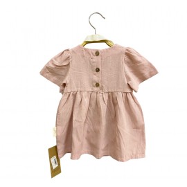 Popshops 932 Elbise Çiçekli Pembe 3-12 Ay