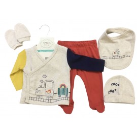 Tongs Baby 4075 5 Parça Zıbın Seti Kırmızı