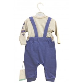 Tongs Baby 4356 Salopet Takım Mavi