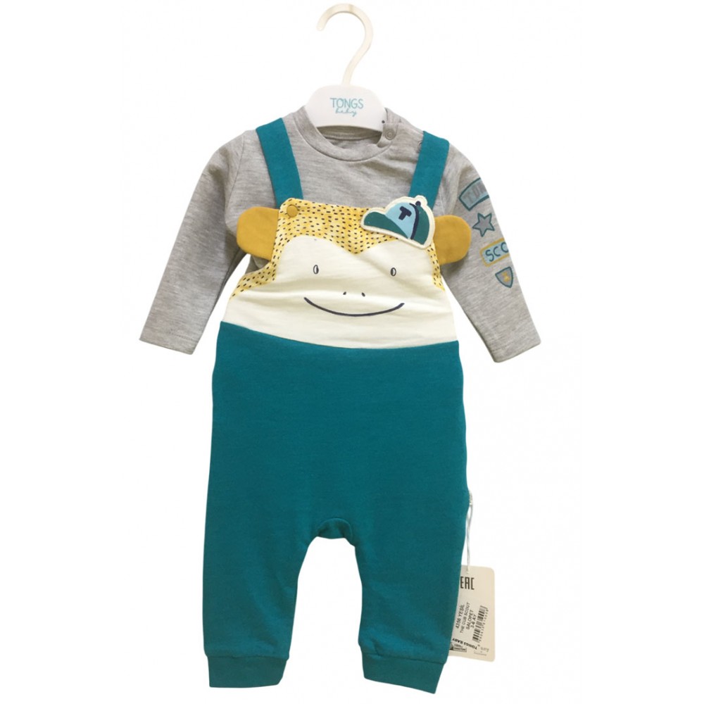 Tongs Baby 4356 Salopet Takım Petrol