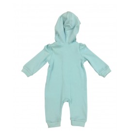 Tongs Baby 4361 Kapşonlu Penye Tulum Turkuaz