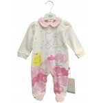 Tongs Baby 4380 Penye Tulum Bebe Yaka Ekru