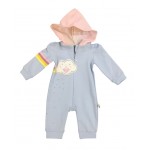 Tongs Baby 4381 Kapşonlu Penye Tulum Mavi