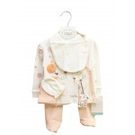 Tongs Baby 4395 5 Parça Zıbın Seti Somon