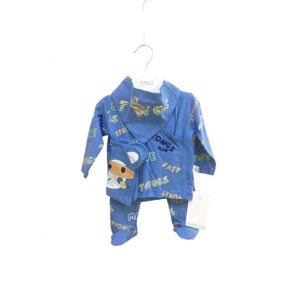 Tongs Baby 4426 5 Parça Zıbın Seti Saks