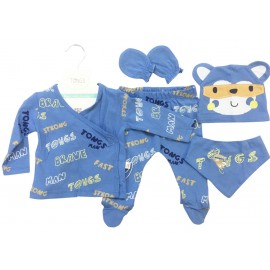 Tongs Baby 4426 5 Parça Zıbın Seti Saks