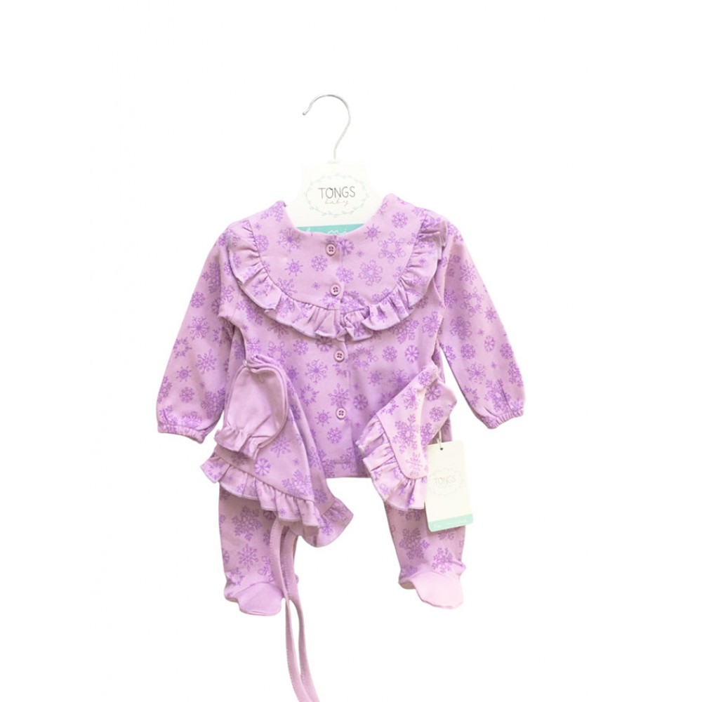 Tongs Baby 4488 5 Parça Zıbın Seti Lila