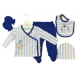 Tongs Baby 4730 5 Parça Zıbın Seti Mavi