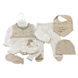 Tongs Baby 4814 5Parça Zıbın Takım Bej