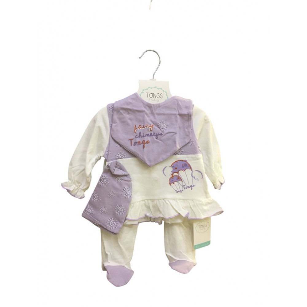 Tongs Baby 4814 5Parça Zıbın Takım Lila