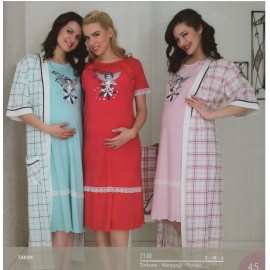 Baha 2140 Lohusa Gecelik & Sabahlık Turkuaz