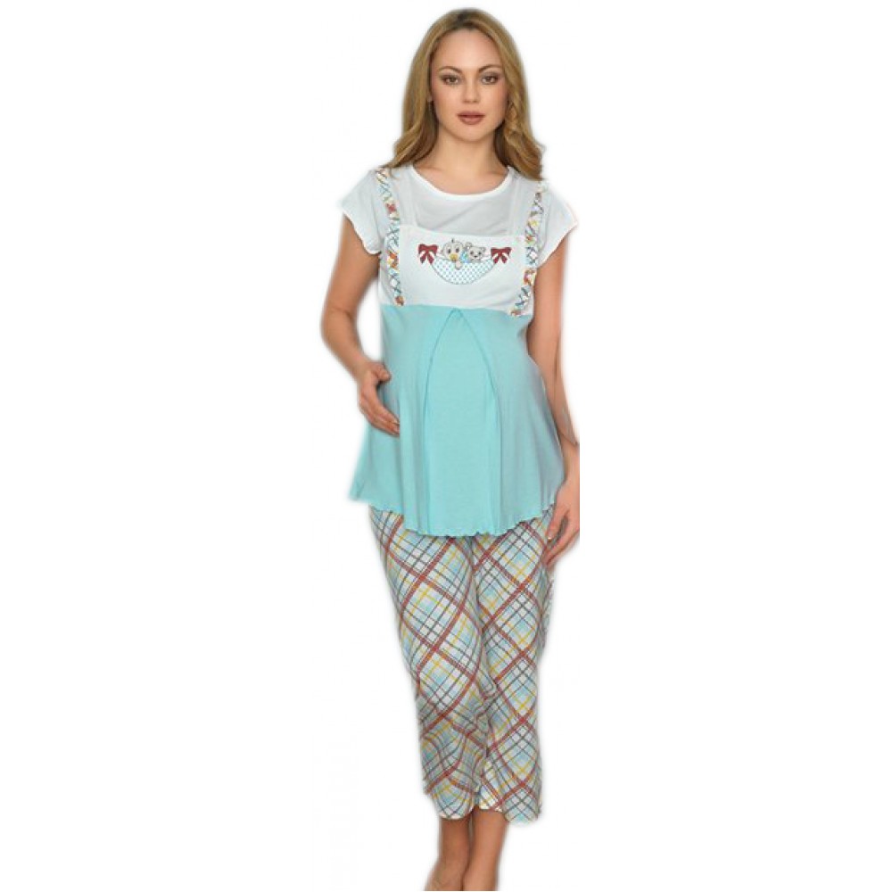 Baha 2500 Lohusa Capri Pijama Mavi