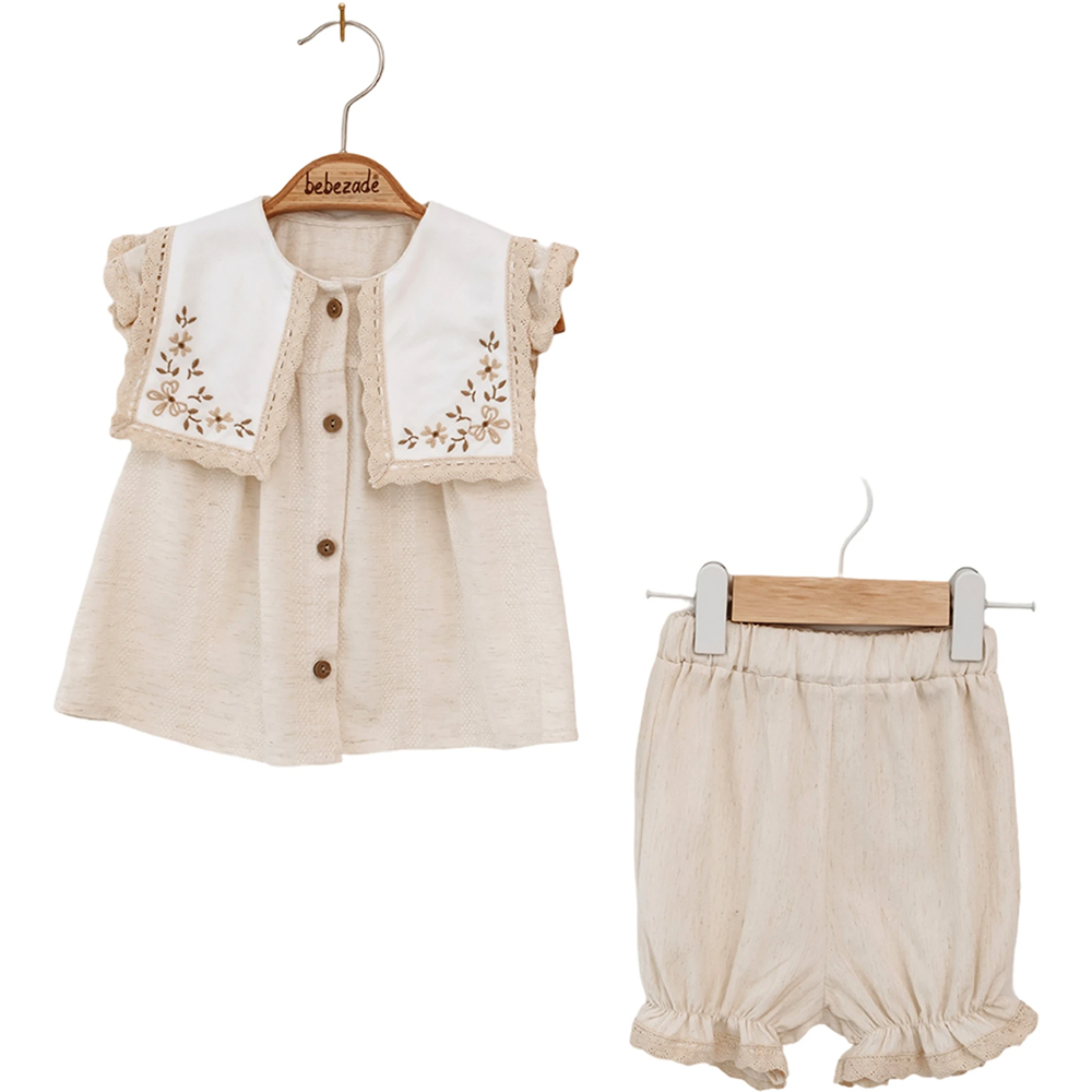 Bebezade 1120 Takım Linen Flowers