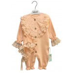 Bebezade Penye Tulum Dantelli Şapkalı