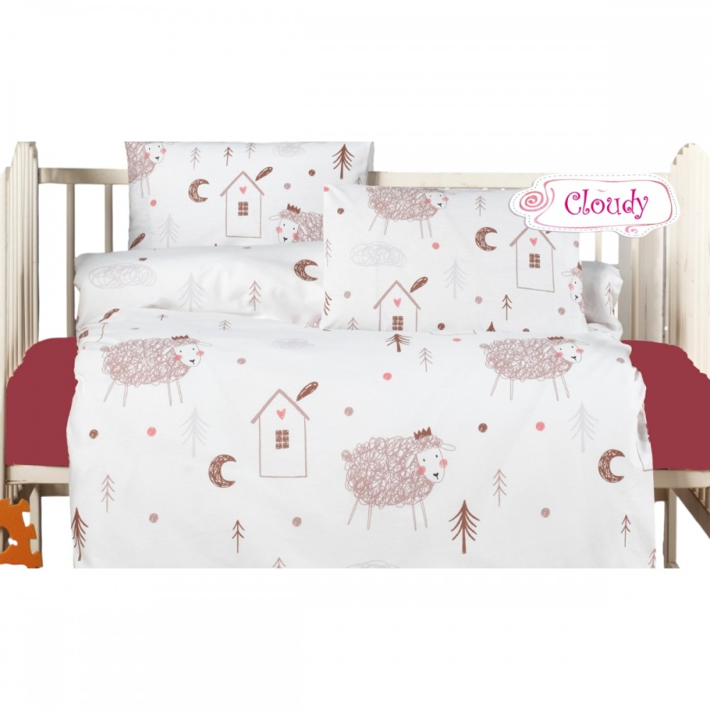 Ranforce Bebek Nevresim Takım Cloudy