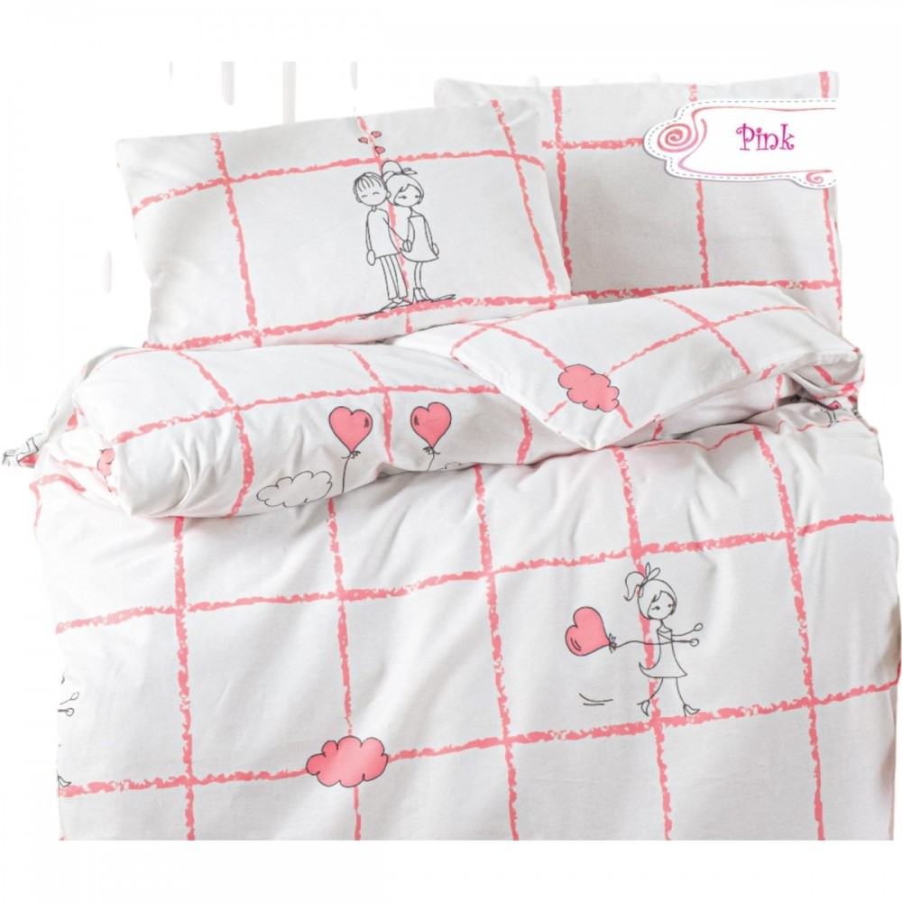 Ranforce Bebek Nevresim Takım Pink