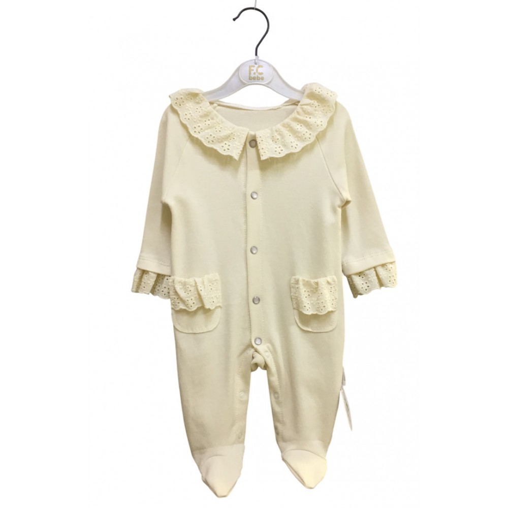 Bebbemini 1916 Penye Bebek Tulum Fistolu Ekru