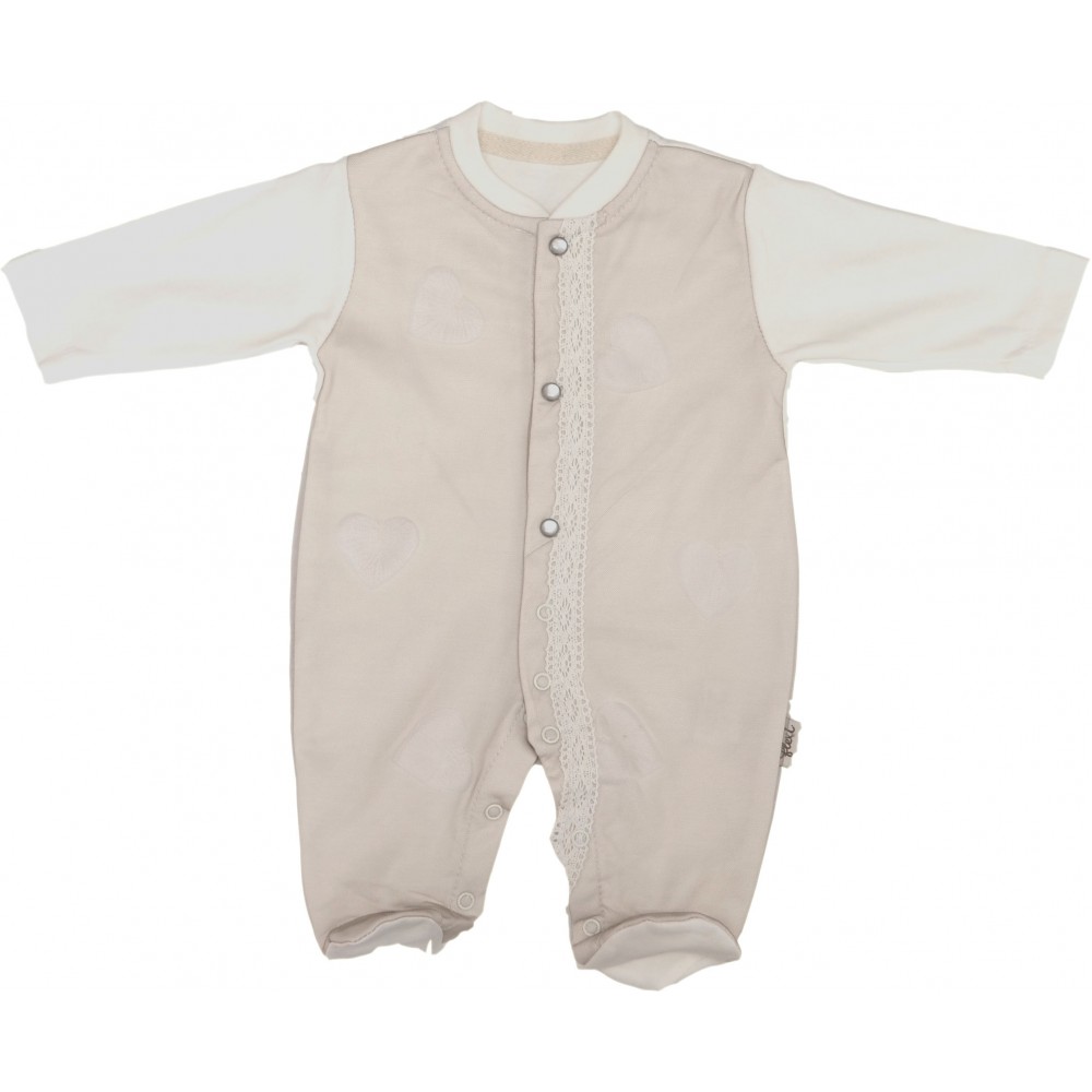 Flexi 213392 Tulum Kabartma Kalp Bej