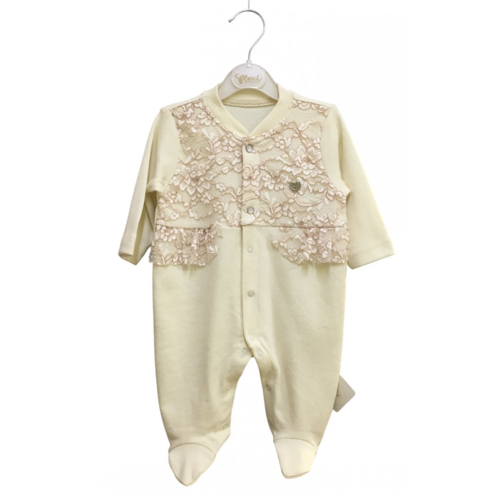 Flexi 213966 Penye Bebek Tulum Dantelli