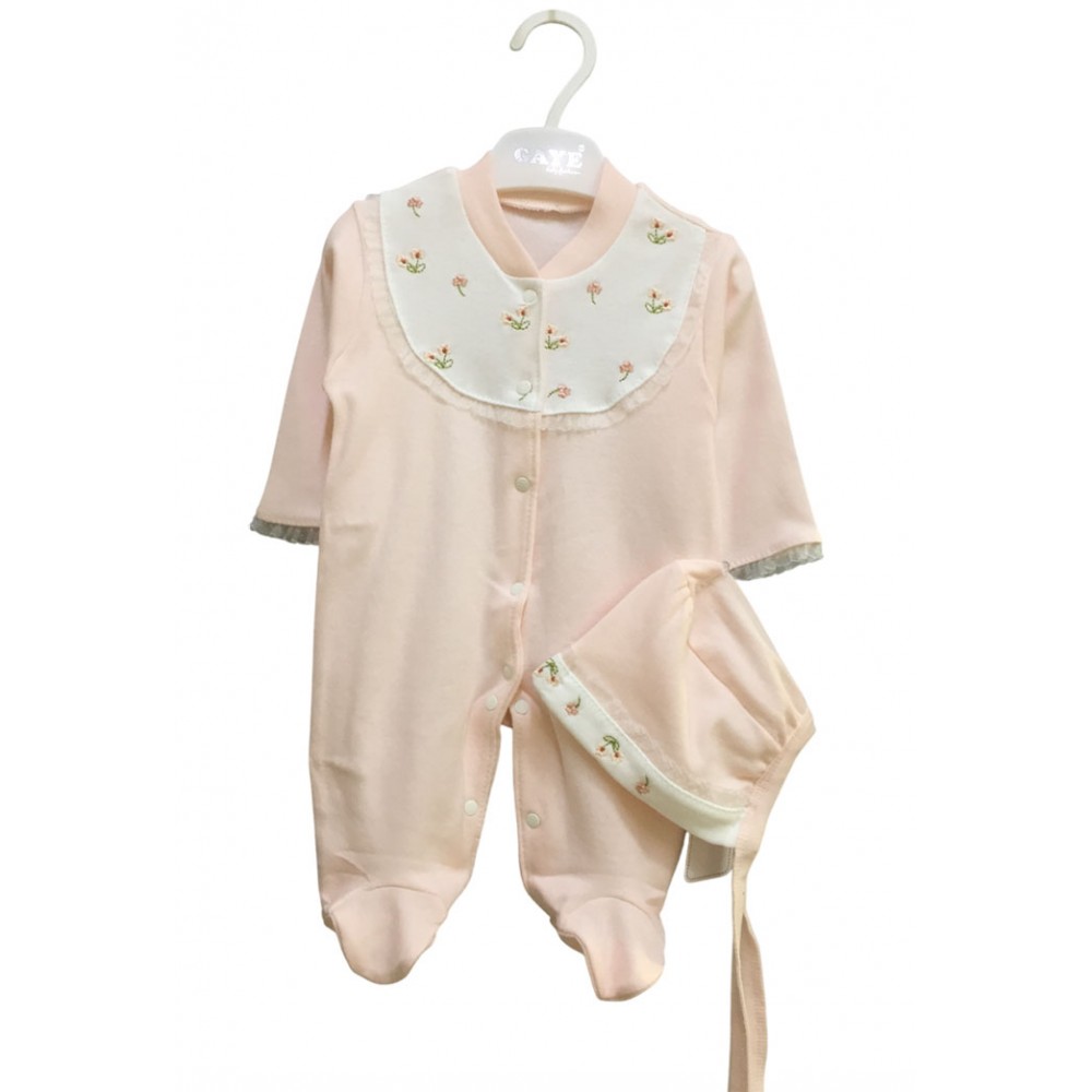 Gaye 2278 Penye  Tulum Şapkalı Pembe