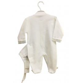 Gaye 2282 Penye Tulum Şapkalı Ekru