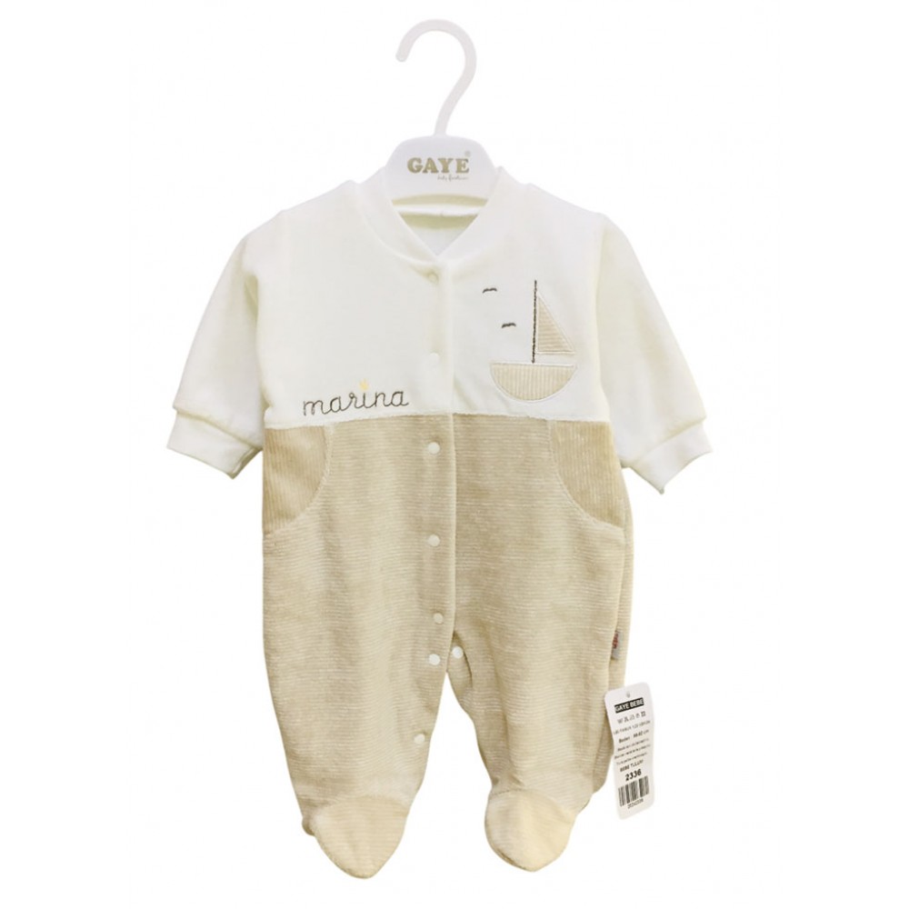 Gaye 2336 Kadife Tulum Bej