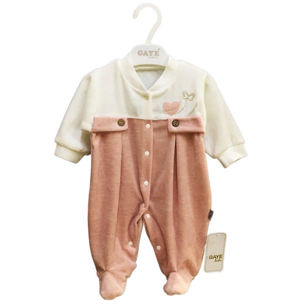 Gaye 2338 Kadife Tulum Pudra