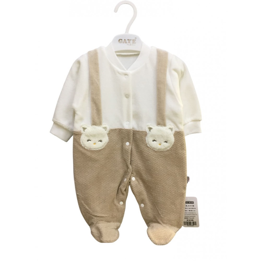 Gaye 2339 Kadife Tulum Vizon