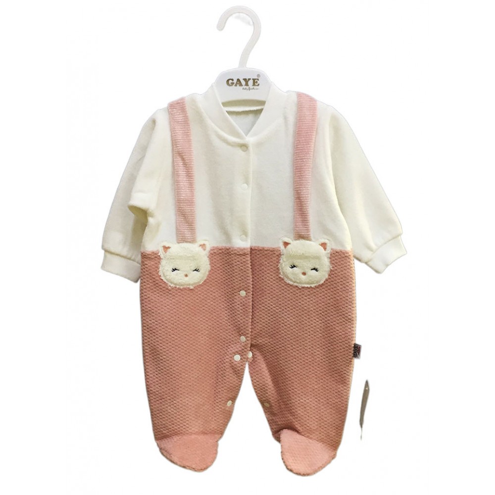 Gaye 2339 Kadife Tulum Pudra