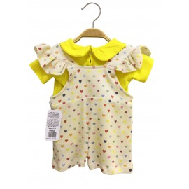 Askılı Şortlu Takım Kalpli