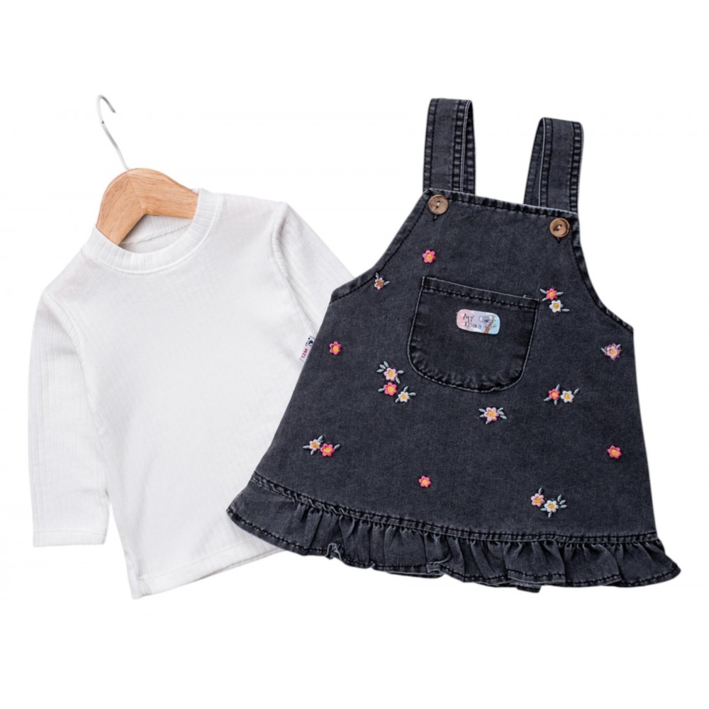 Kot Jile Çiçek Nakışlı