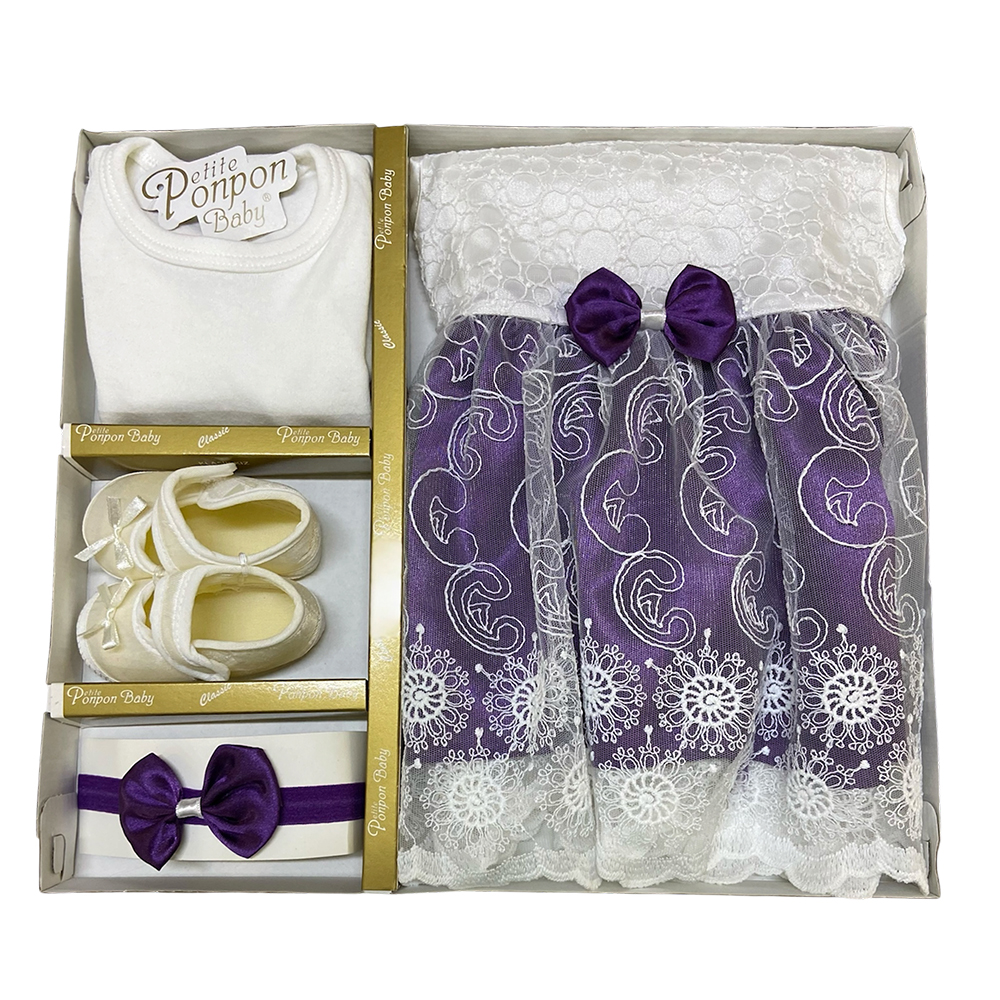 Ponpon 136 Kız Mevlüt Takım Mor