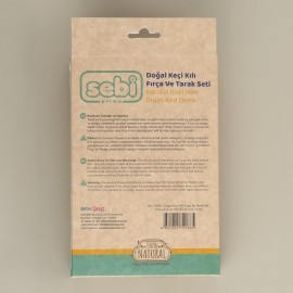 Doğal Keçi Kılı Fırça Ve Tarak Seti