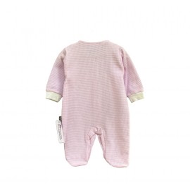 Tonton Baby 8104 Waffle Tulum Yakalı Pembe