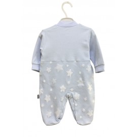 Tonton 9162 Penye Bebek Tulum Şapkalı Mavi