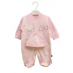 Tonton 9162 Penye Bebek Tulum Şapkalı Pembe