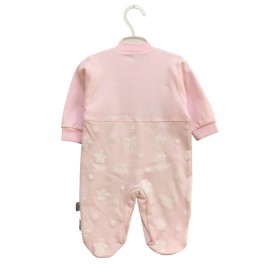 Tonton 9162 Penye Bebek Tulum Şapkalı Pembe