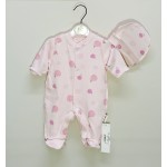 Tweeton  Premature Şapkalı Tulum Ters Dikiş Pembe