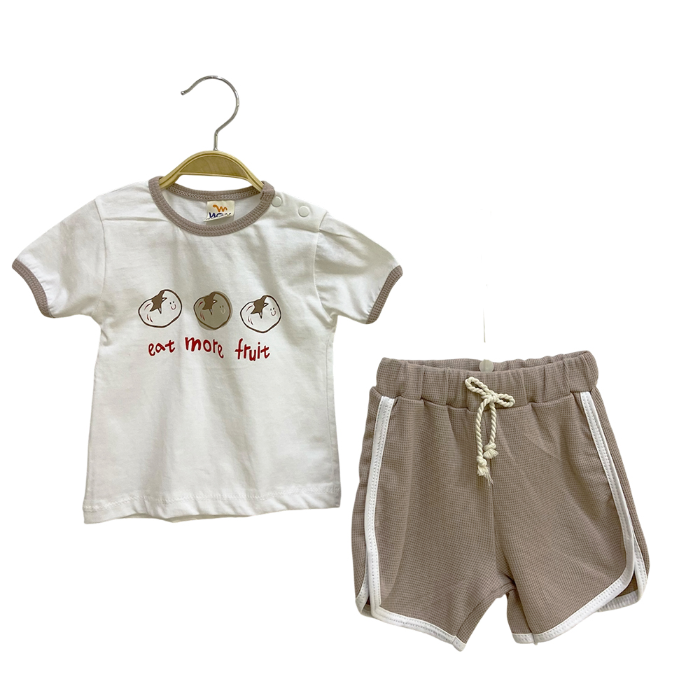 Wow 10615 Şortlu Takım Bej